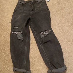 PacSun Jeans Womens 28 waist NEW 90's Boyfriend Denim NWT light black dark gray